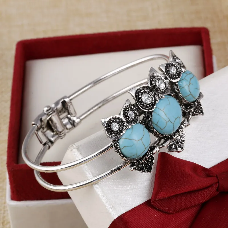 ZOSHI Подвески тибетские серебряные большие Овальные Синие камни браслеты модные