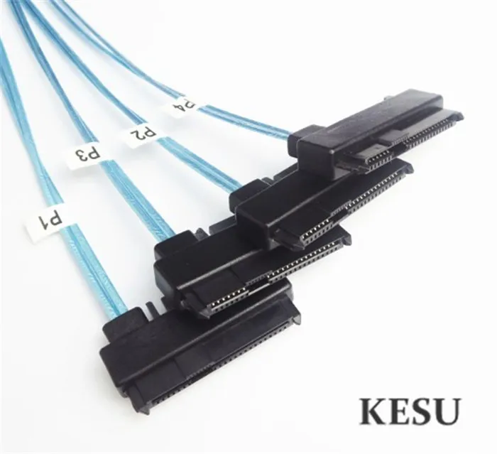 Sas sata Внутренний кабель Mini SAS 36pin SFF-8087 to (4) 29pin + 15Pin SFF-8482 Connector с SATA Power 0 5 M 1M |