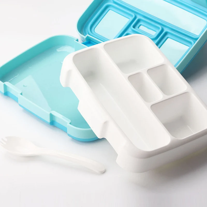 Бесплатный Ланч бокс для детей с отделением Microwavable мультфильм Bento box Герметичный