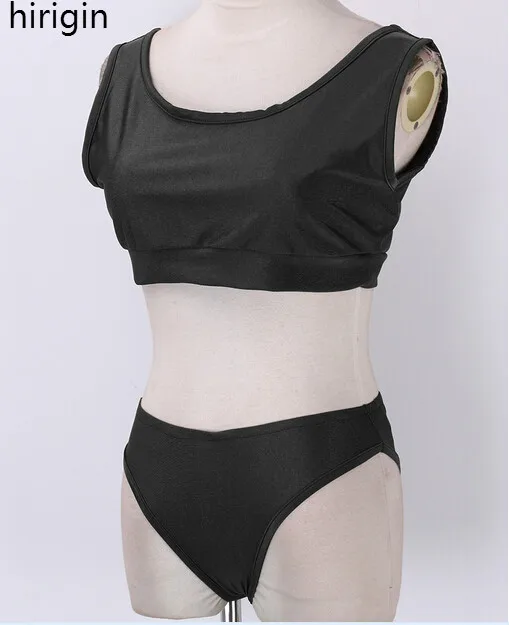 Женский однотонный комплект бикини с чашками пуш ап из двух предметов купальный