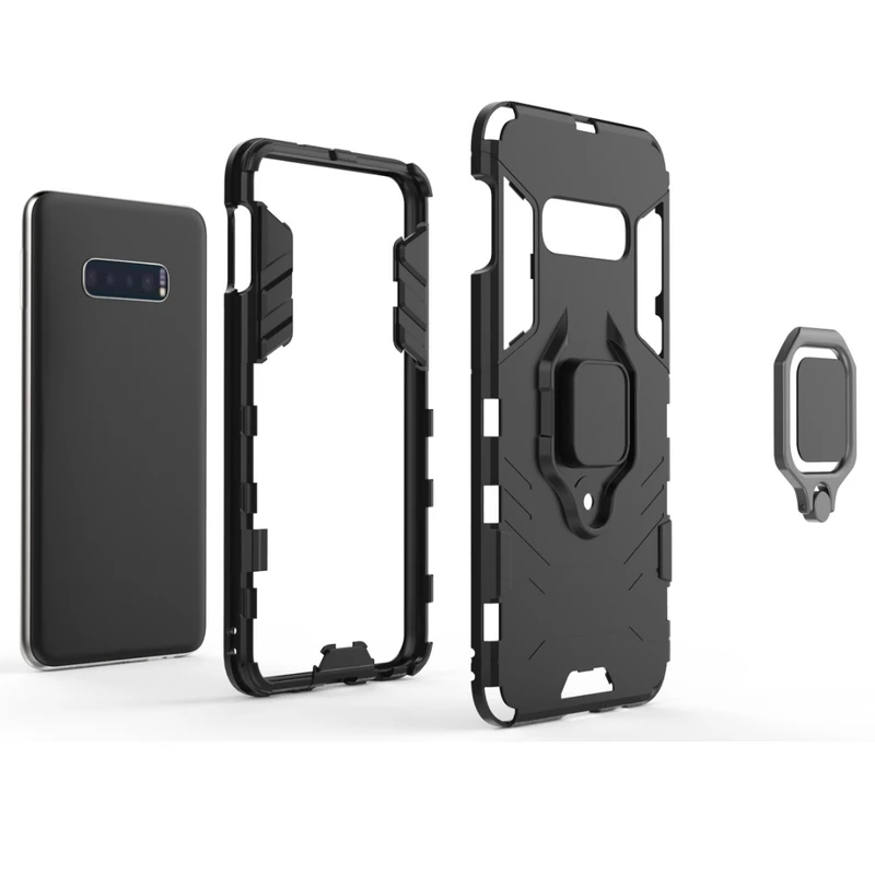 Кольцо металлический противоударный чехол для телефона samsung S10E S10Lite армированный