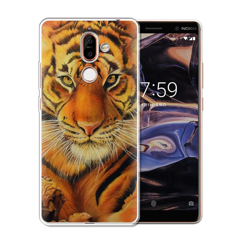Для Nokia 1 3 5 8 6 2 7 Plus 9 X6 2018 X7 X3 чехол для телефона Мягкий Силиконовый ТПУ мультяшный