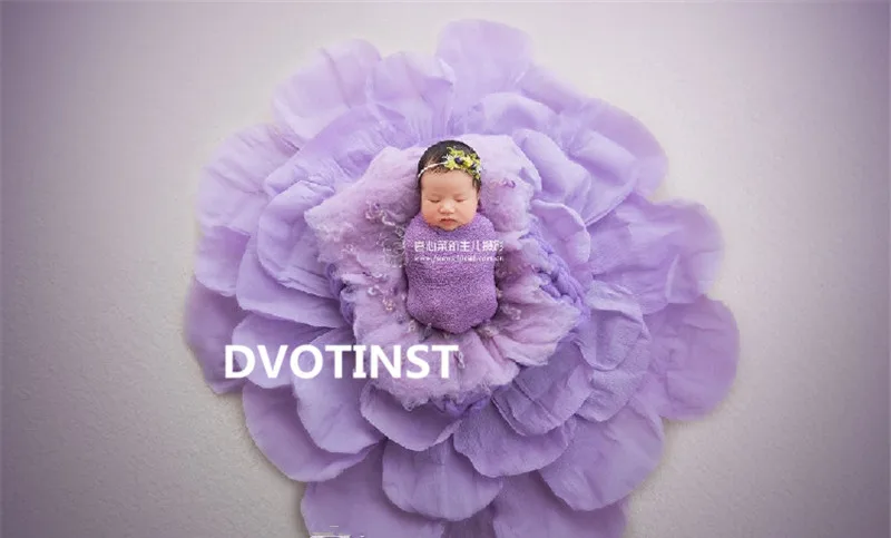Dvotinst Newborn Baby Photography Props Wool Basket Background Round Blanket Mat Fotografia Accessory Studio Shooting Photo Prop | Детская