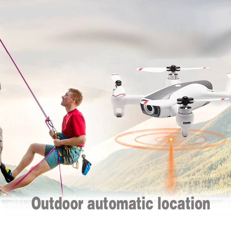 Gps Складная рукоятка FPV с камерой 1080p Радиоуправляемый Дрон Квадрокоптер RTF
