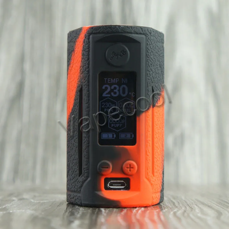 Силиконовый чехол для рел RX GEN3 двойной 230 Вт двойной мод щит Vape кремния кожного покрова Warp Стикеры рукав в виде ракушки гель