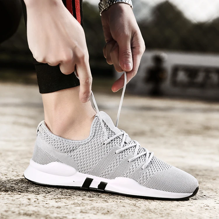 Мужские кроссовки; zapatillas hombre; Ультралегкая спортивная обувь; уличная Мужская обувь для бега; летние мужские кроссовки из сетчатого материала