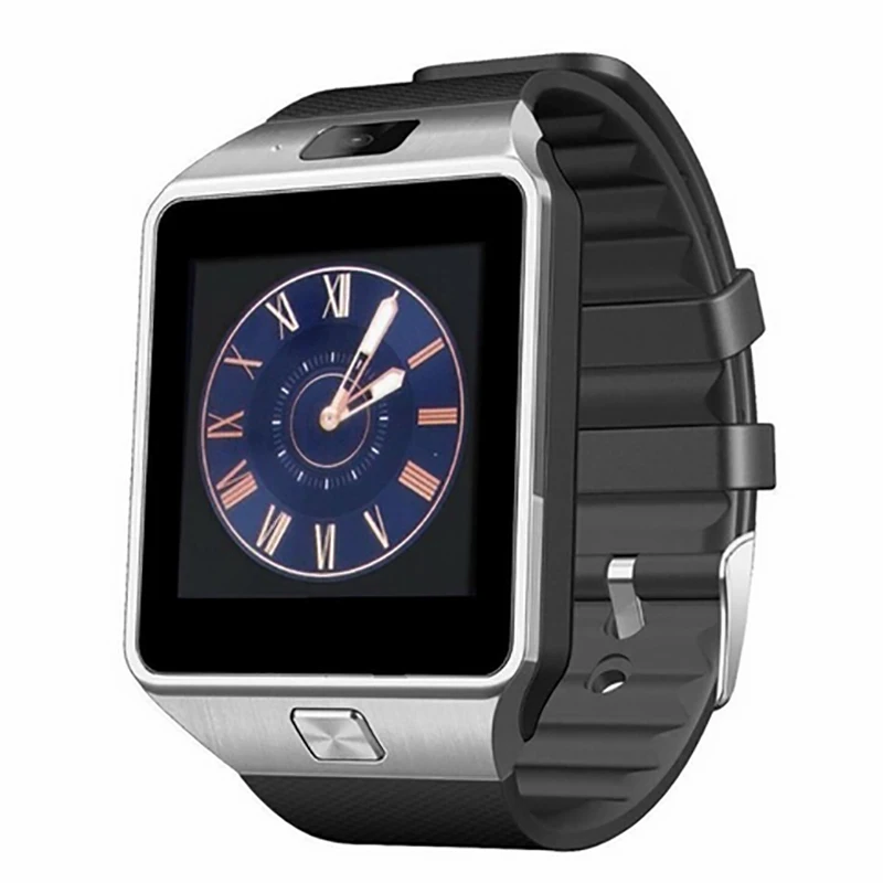 Smart Watch Silver DZ09 обновленная версия HD экран Смарт часы Android телефонный звонок Relogio 2G GSM SIM TF карта Спорт Шагомер камера для телефона - Цвет: Smart Watch Silver