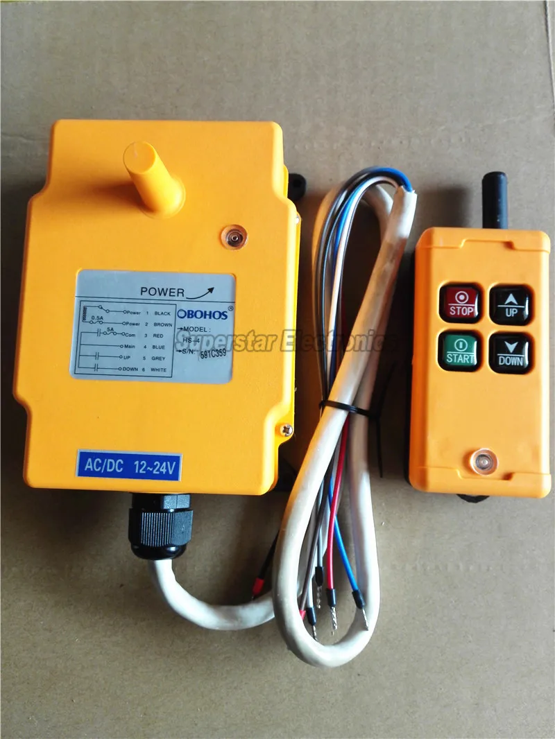 4-канальный Радиоуправляемый подъемник 12 В постоянного тока с радиоуправлением |