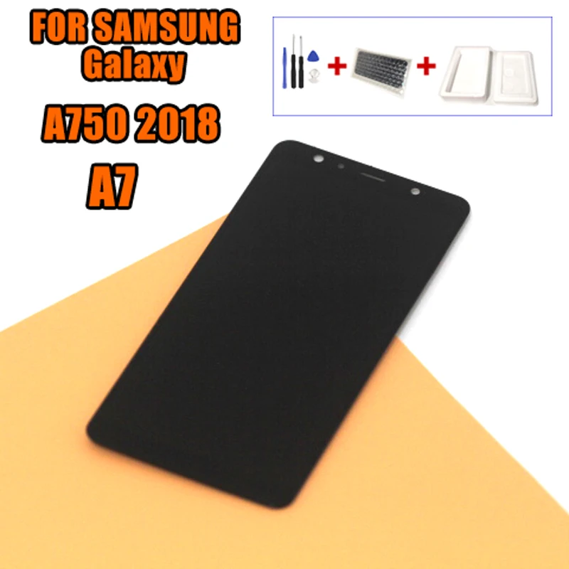 6 0 &quotЖК дисплей для Samsung Galaxy A7 2018 SM A750F A750 сенсорный экран дигитайзер сборки с ЖК