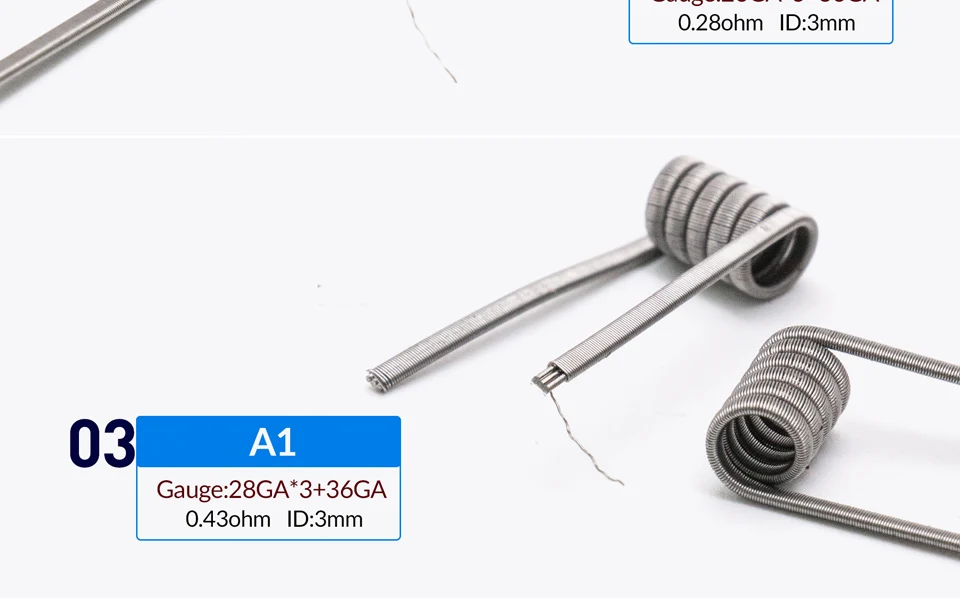 Volcanee 10 шт. Alien Clapton Плавленая Clapton Катушка Провода Предварительно Построенная катушка NI80 SS316L A1 предварительно изготовленная обмоточная катушка DIY RDA нагревательное сопротивление