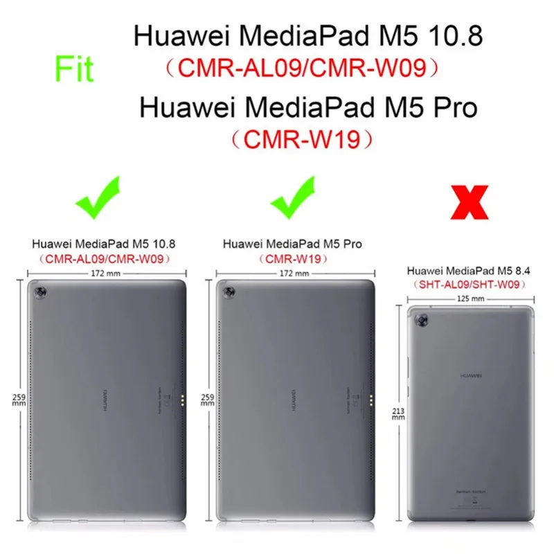 Силиконовый Ударопрочный Мягкий чехол для Huawei Mediapad M5 10 8 Pro CMR AL09 W09 защитный