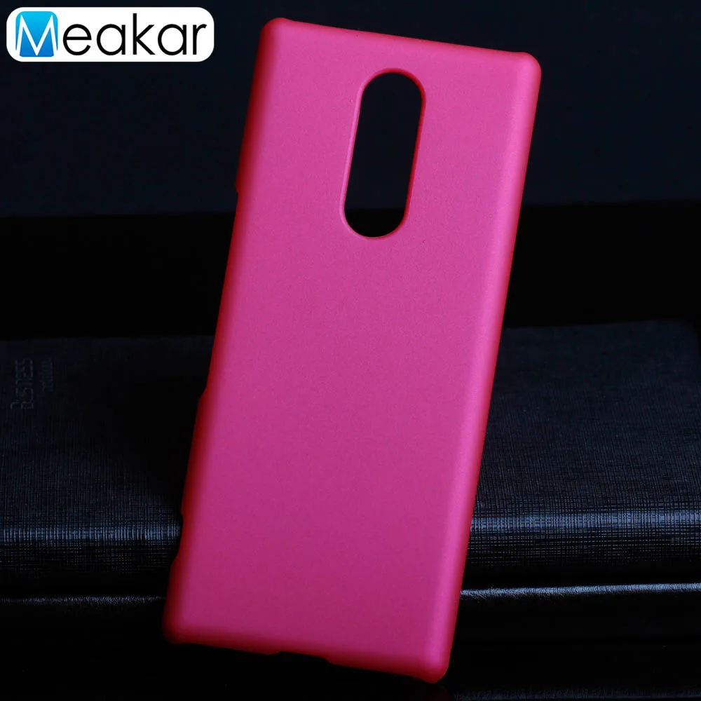 Матовая Пластик Coque 6.5For sony Xperia-1 шт. чехол для sony Xperia 1 XZ4 J8110 J8170 J9110 телефона чехол-лента на заднюю панель - Цвет: Rose Red