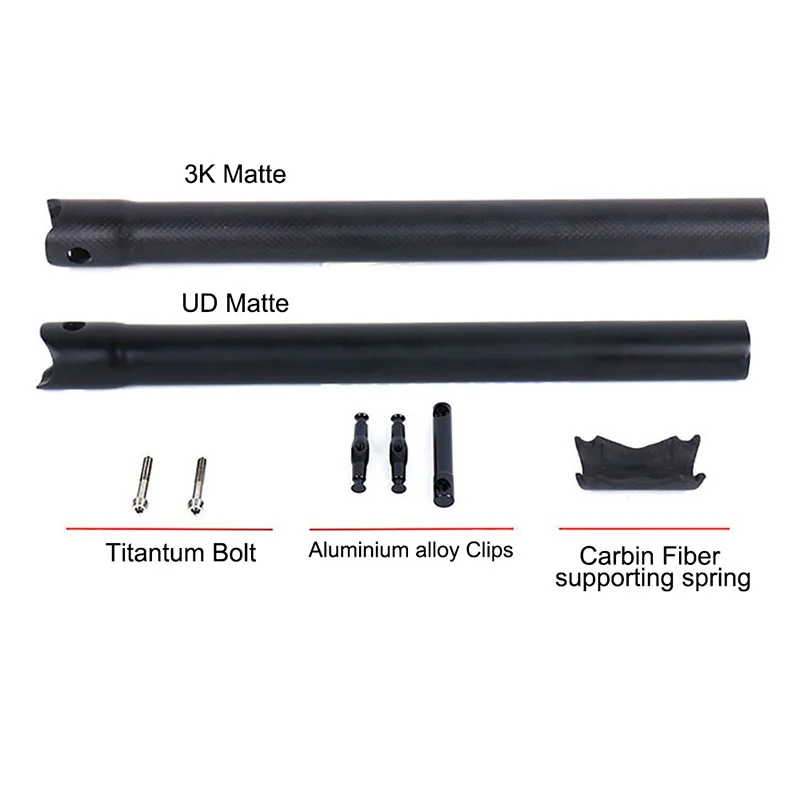 Труба из углеродистого волокна 3K углеродного Подседельный штырь для горного