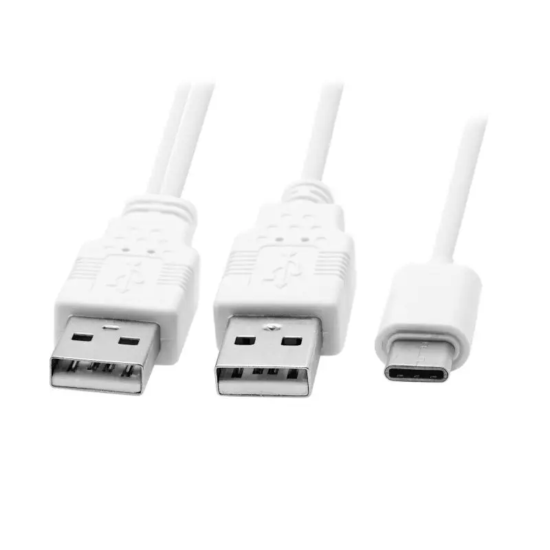 Кабель USB 3 1 типа C для двух A Male Extra Power Data Y сотового телефона и жесткого диска|usb-c