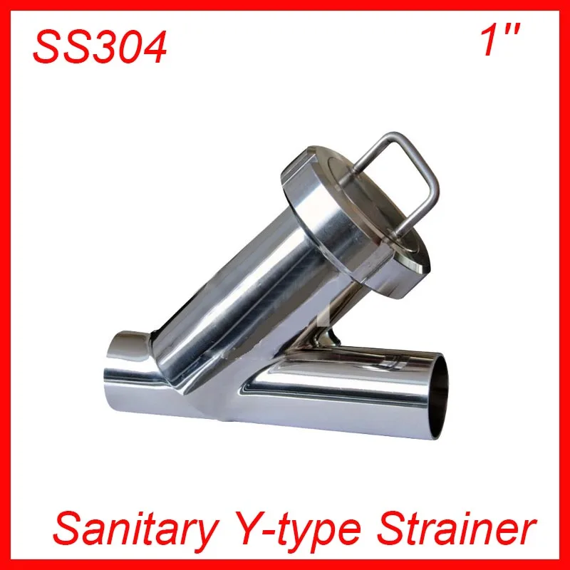 

1'' Sanitary Stainless Steel SS304 Y type Filter Strainer f Beer/ dairy/ pharmaceutical/beverag /chemical industry
