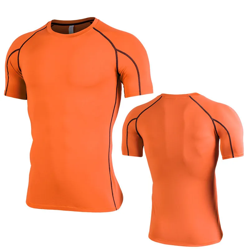 Rashguard Мужская рубашка для тренажерного зала дышащая сухая Спортивная мужские