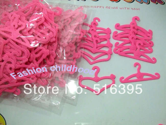 Оптовая продажа 100 шт./слот розовая пластиковая вешалка для одежды аксессуары