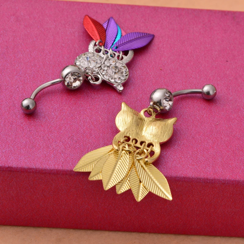 Пирсинг пупка Кнопка Ретро Средства ухода за кожей 1 шт. Нержавеющая сталь живота