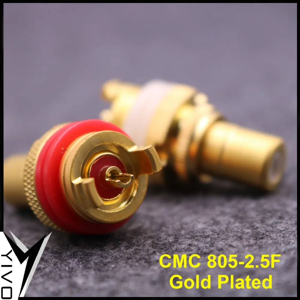 8 шт. YIVO Hi-end HIFI XSSH позолоченный гнездовой RCA шасси разъем мм аудио электрические