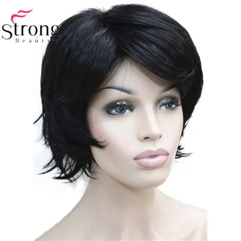 StrongBeauty светлые короткие флип-ап, мягкий и полный синтетический парик выбор цвета