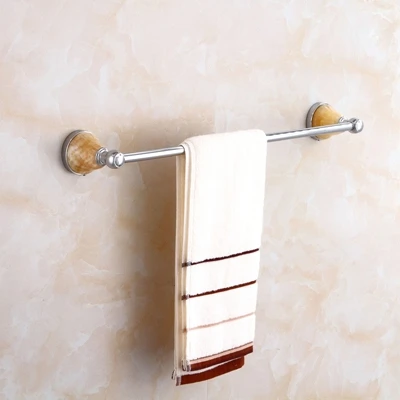 Single Towel Bar Современные настенные аксессуары для ванной, набор медных полированных хромированных аксессуаров для ванной комнаты, держатель для туалетной бумаги, вешалка для полотенец - Цвет: Single Towel Bar