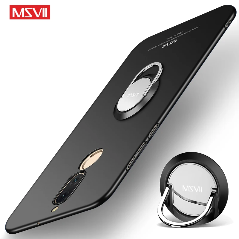 Huawei Mate 10 Pro Case MSVII Slim Frosted Coque Mate10 Lite Metal Holder Cover For Nova 3E Phone |