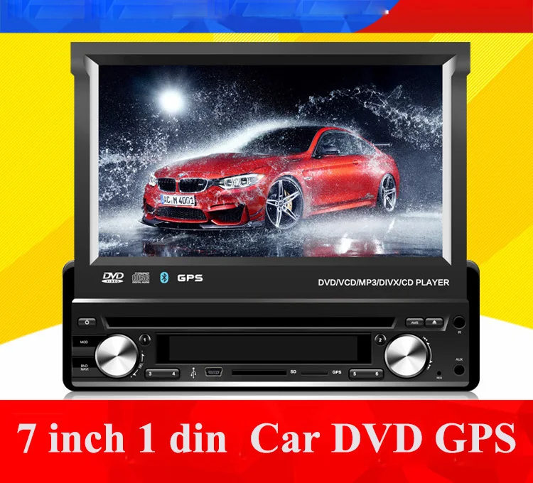 Универсальный автомобильный DVD плеер 1 Din 7 &quotс GPS проигрывателем стереозвуком USB/SD