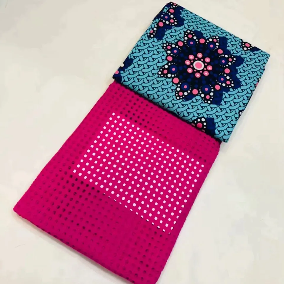 5 ярдов/комплект африканские кружева Анкары сухое кружево ткань оранжевое много