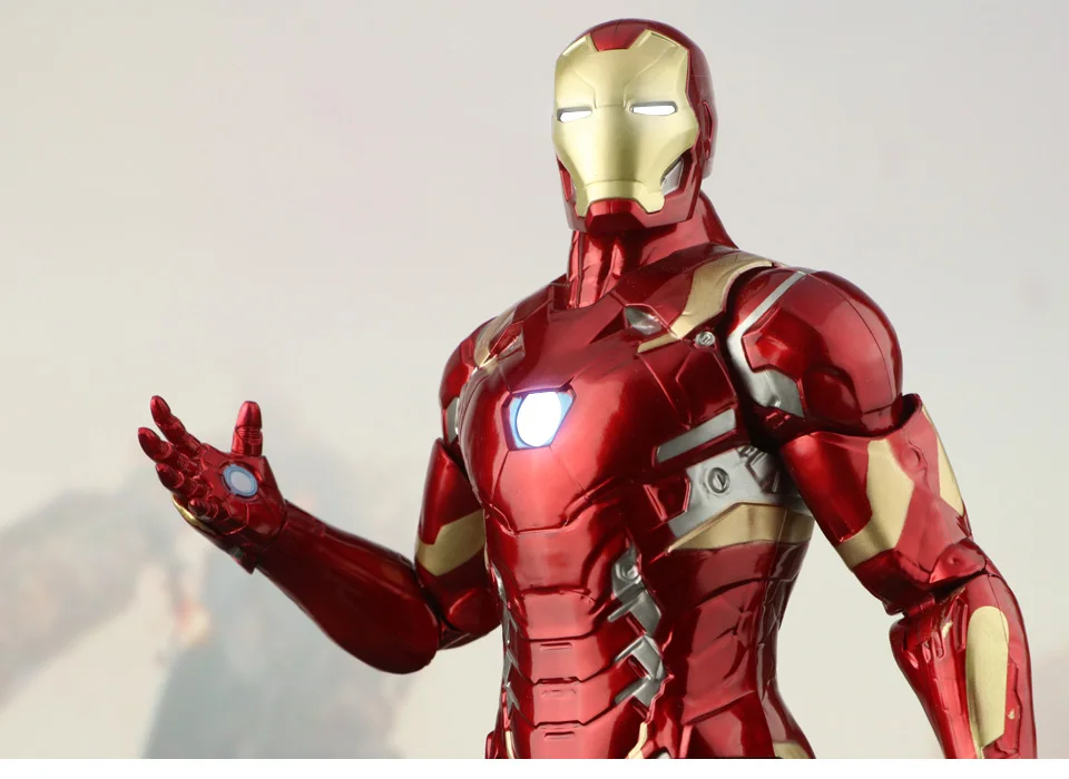 Marvel Подлинная авторизация Человек-паук Железный человек Капитан Америка игрушка модель деятельности кукла Avengers4