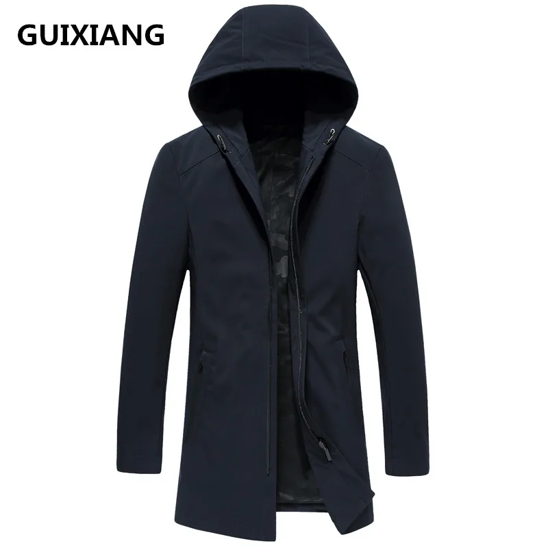 

2018 autumn New style Men's high quality fashion casual jacket Men's hooded trench coat jackets men coat windbreak size M-3XL