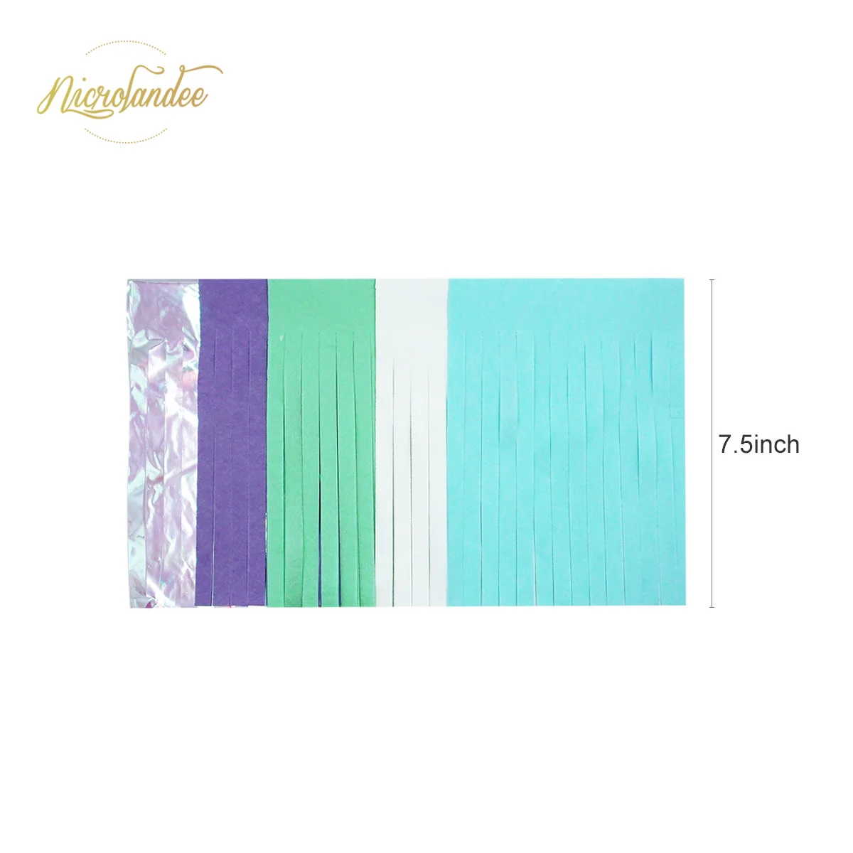 NICROLANDEE Фиолетовый Синий Зеленый с днем рождения Русалка 54 шт./компл. бумажный