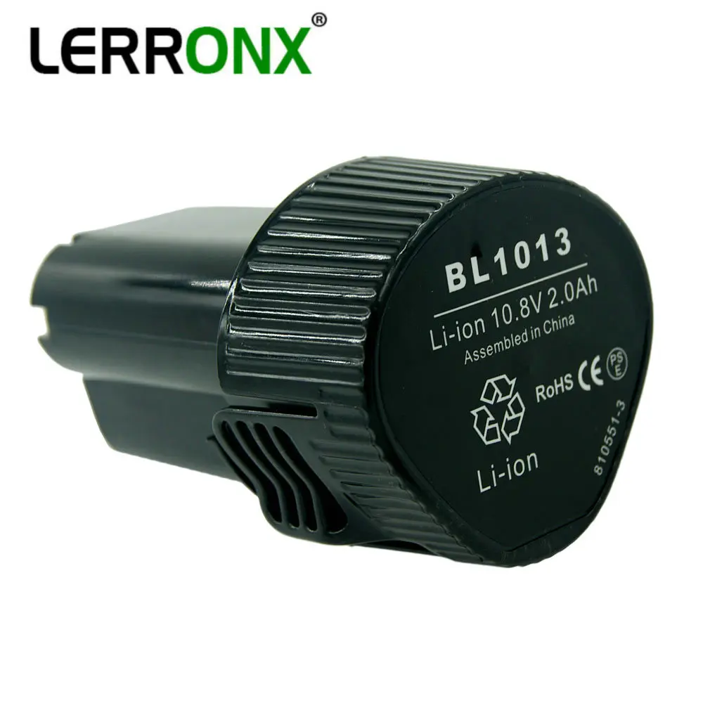 Высококачественный литий ионный перезаряжаемый аккумулятор LERRONX 10 8 в 2000 мАч BL1013