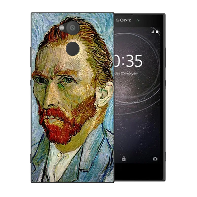 5 2 &quotдля Sony Xperia XA2 прозрачные силиконовые чехлы Ван Гог узор для роскошный ТПУ