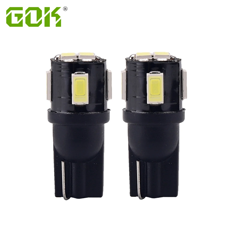 

10pcs T10 LED W5W 6smd 5730 LED Bulbs Car Light 194 168 Clearance Reading License Plate Lamp Interior Dome Lights 12V 6000k