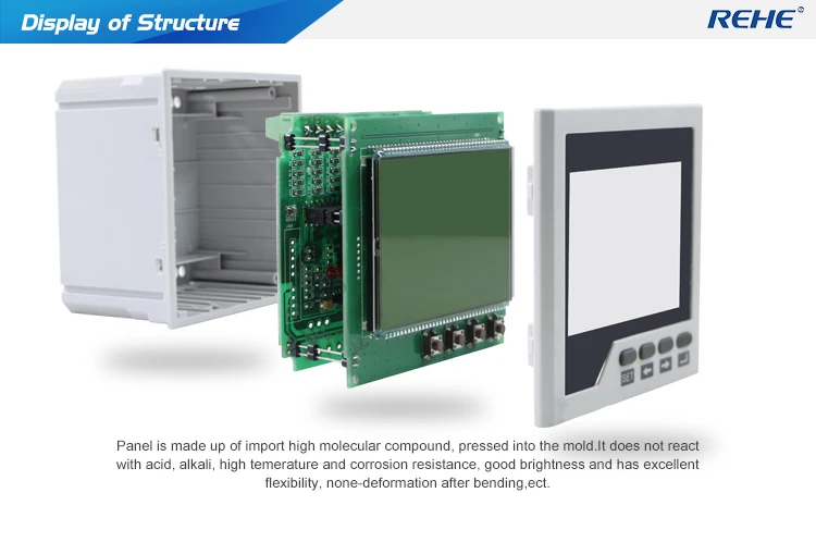 REHE RH-3D3YS 96*96 мм ЖК-дисплей Интеллектуальный Compteur Multifonction промышленный прибор измеритель измерения тока