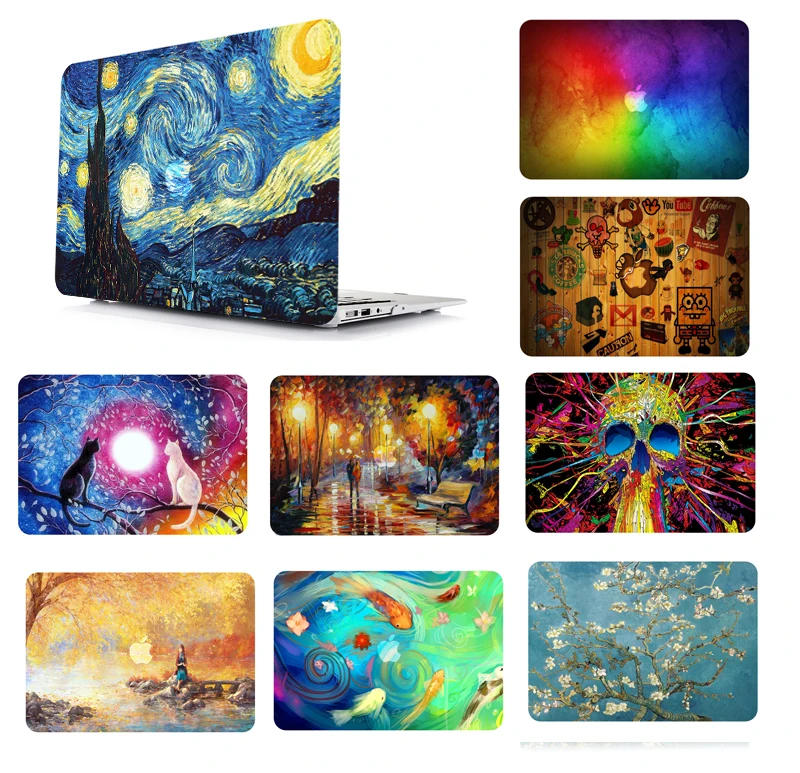 Защитный жесткий чехол для ноутбука клавиатуры сумка 11 12 13 15 дюймов Apple Macbook Air Pro
