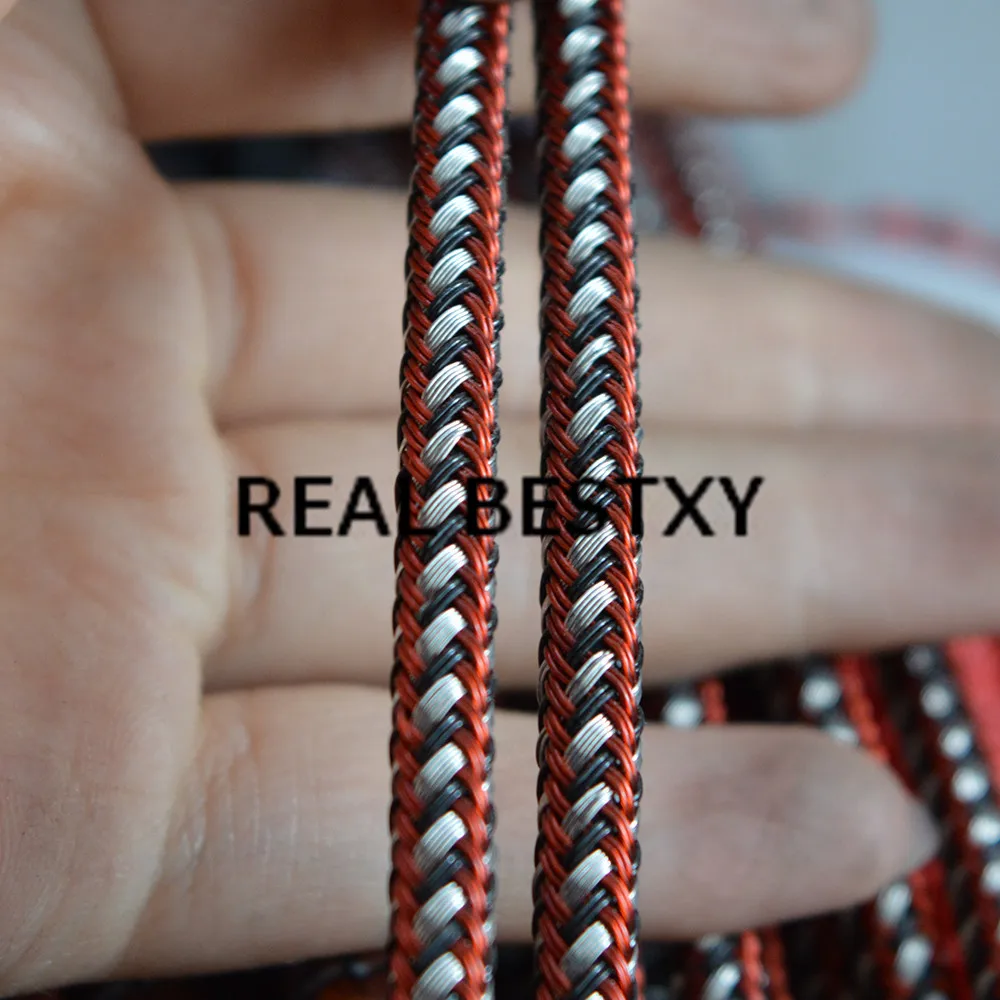 Настоящий BESTXY 5 м/лот плетеный стальной провод/кожа/резина ювелирные аксессуары