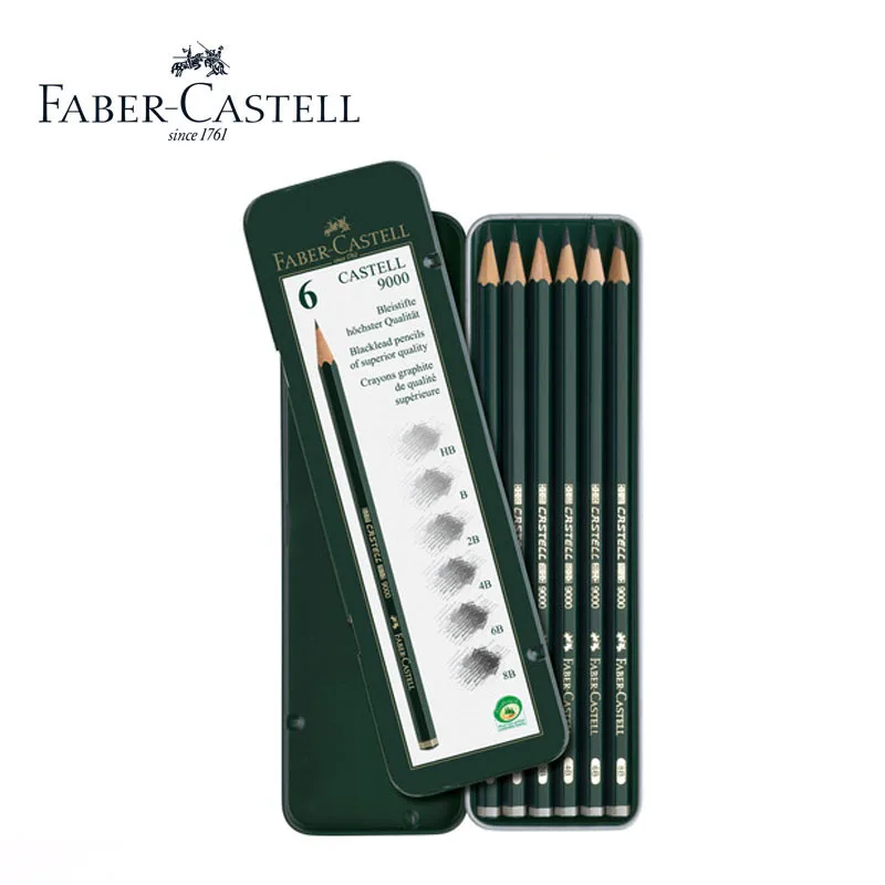 

Faber castell pencil 6 шт./лот HB B 2B 4B 6B 8B