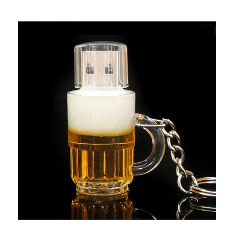 Reboto маленькая бутылка пивной чашки USB флешка брелок 4 ГБ 8 16 32 мини usb флэш
