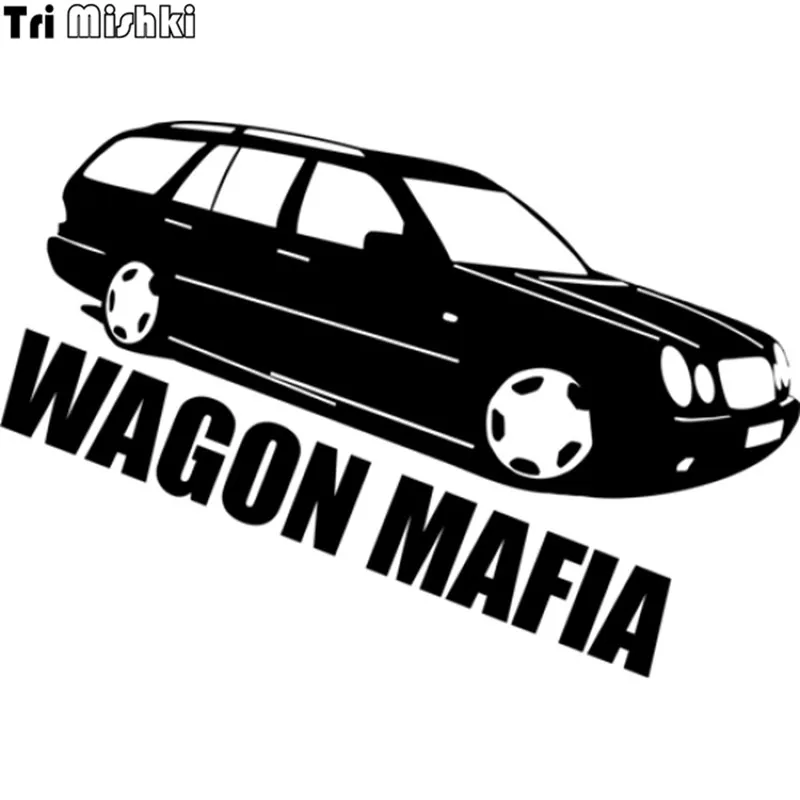 Tri Mishki HZX330# 14.1*20см wagon mafia for Mersedes виниловые наклейки на авто наклейка для заднее