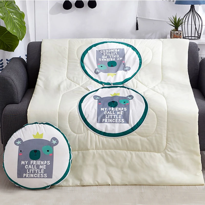 2 в 1 мультяшная плюшевая игрушка-подушка детский игровой коврик детское мягкое