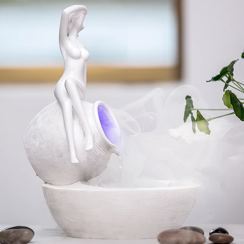 Украшение для дома фонтан Распыление Увлажнитель украшения внутри гостиной | Дом