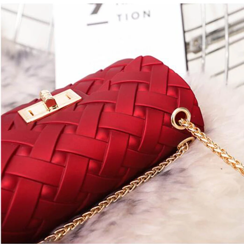 Женская модная сумка через плечо плетеная Сумка клатч с цепочкой|Сумки ручками| |