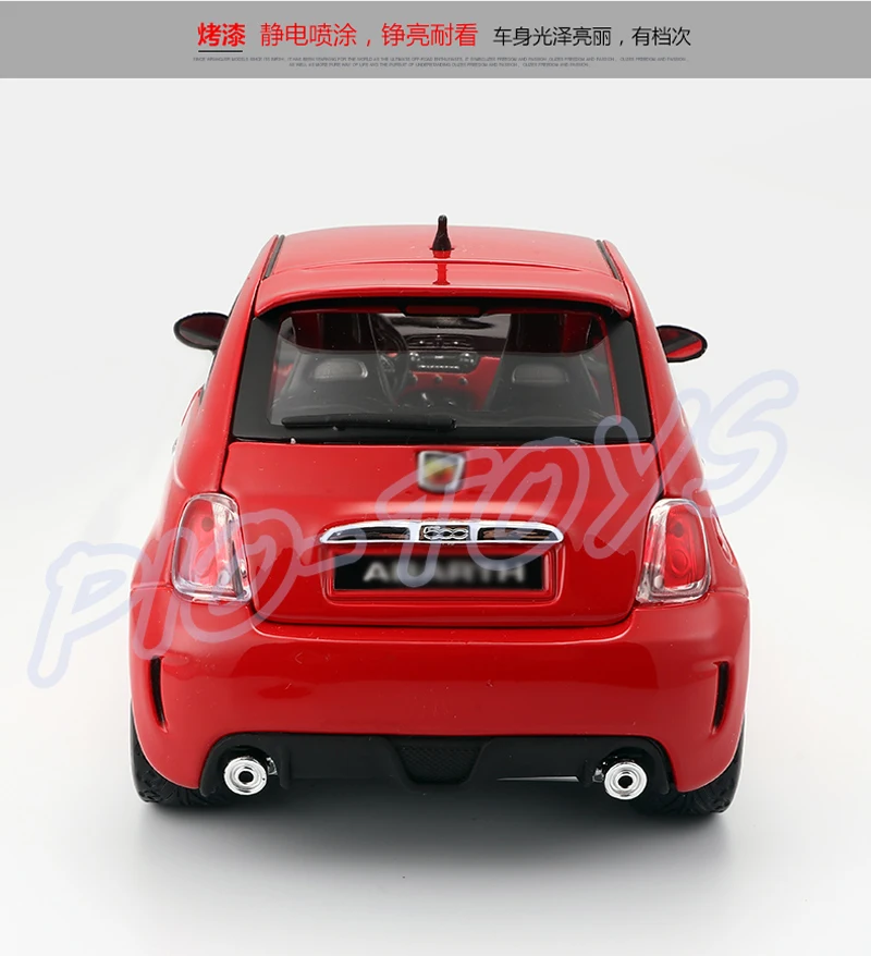 Новое поступление подарок Abarth 1/18 модель металлический седан автомобиль сплав