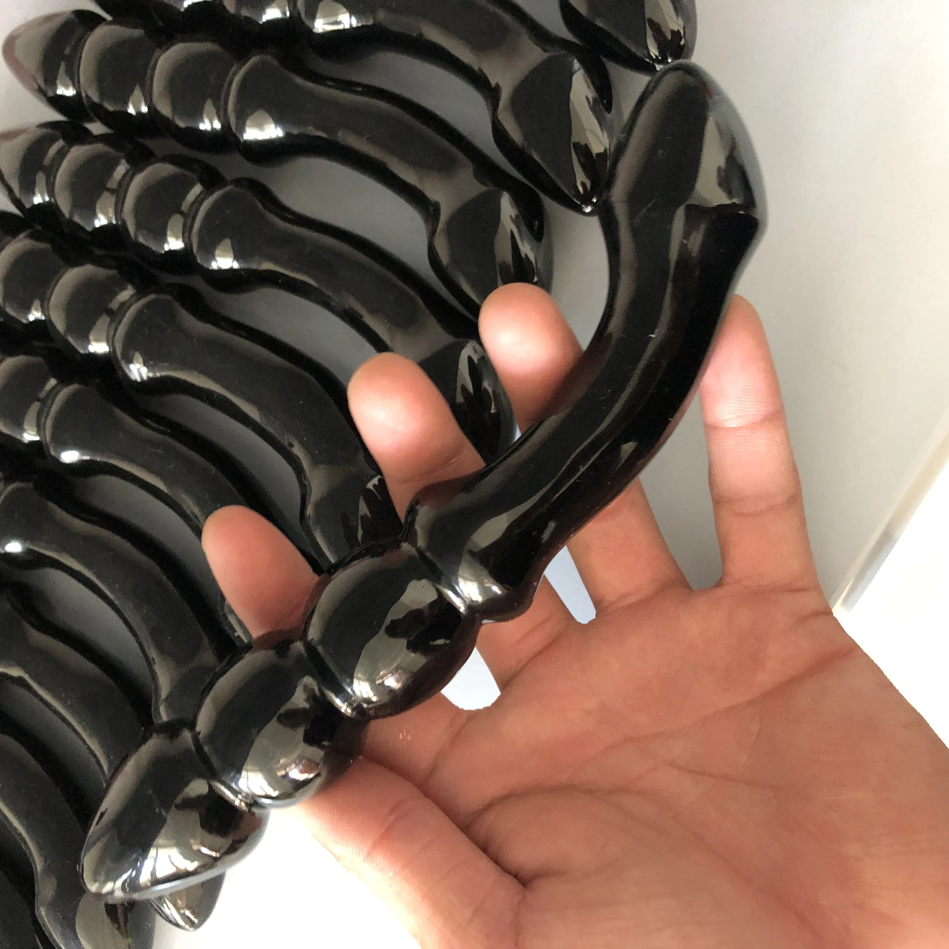 1 шт. натуральный обсидиан спиральная Хрустальная палочка ручная работа