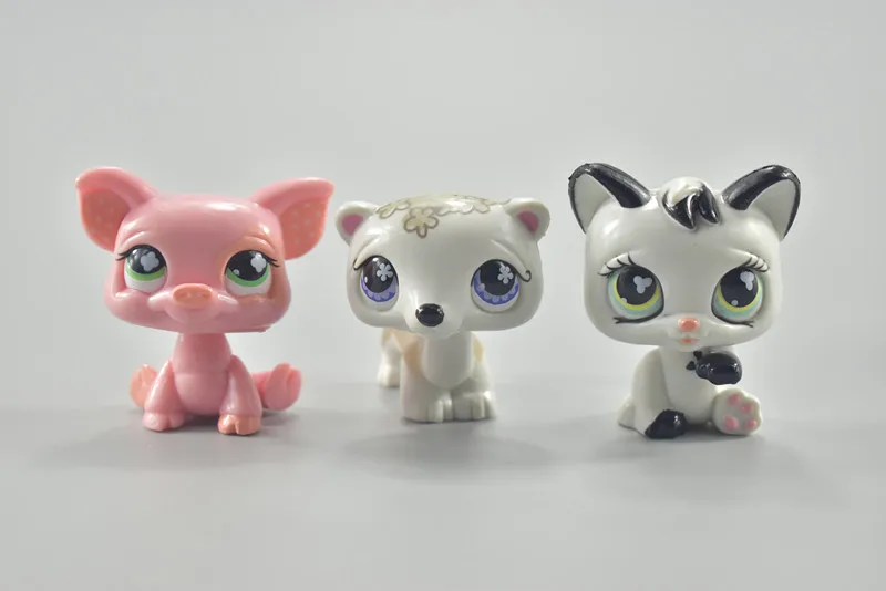 Rare pet shop lps игрушка стоящая короткая шерсть кошка фигурка оригинальный котенок