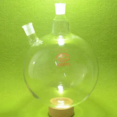 Round Bottom Flask 5000ML Two Neck 24/29 heavy Wall Lab RBF | Канцтовары для офиса и дома