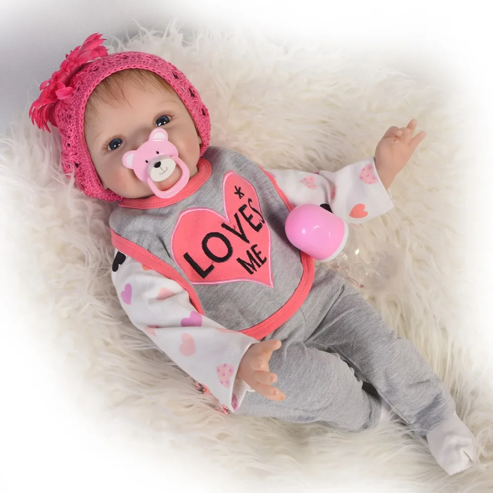 KEIUMI Милая 22 дюймовая Кукла Reborn Baby Doll Реалистичная модная детская кукла Принцесса