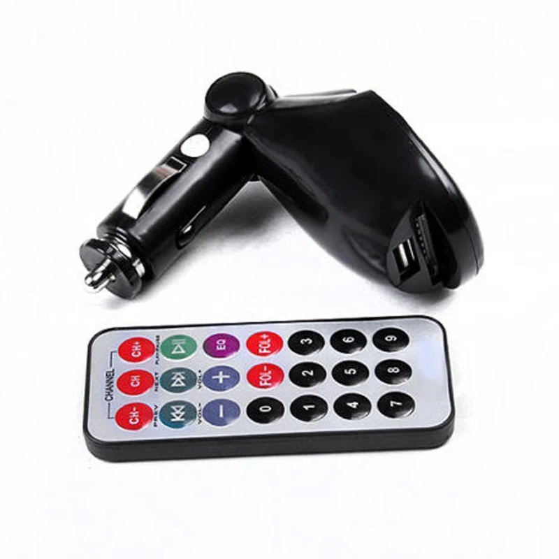 Модулятор FM USB SD карта Прикуриватель Авто аксессуары с пультом дистанционного