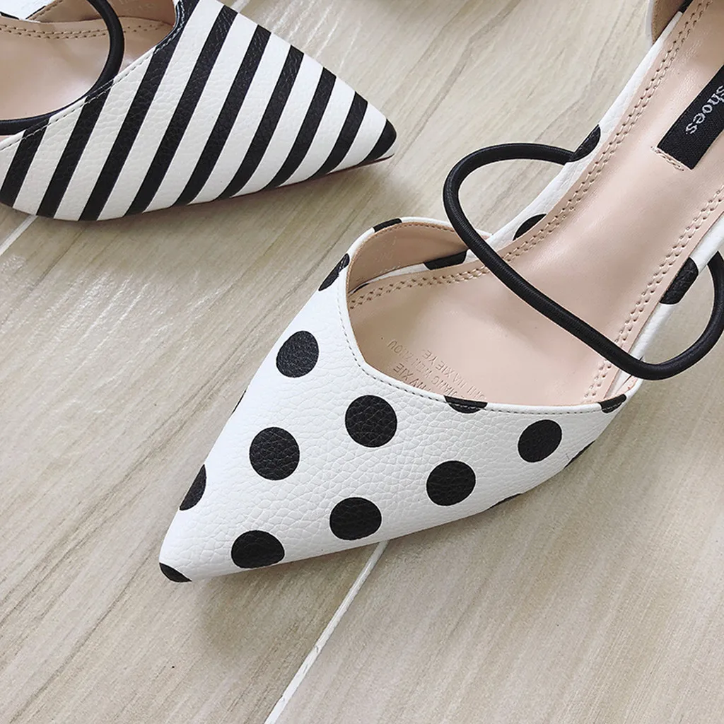 Лето 2019 г. Хит продаж модные простые пикантные вечерние туфли лодочки в полоску